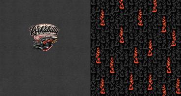 Baumwoll Jersey Panel Rockabilly ca. 80 cm 
